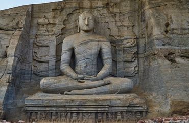 Rock carving at Polonnaruwa