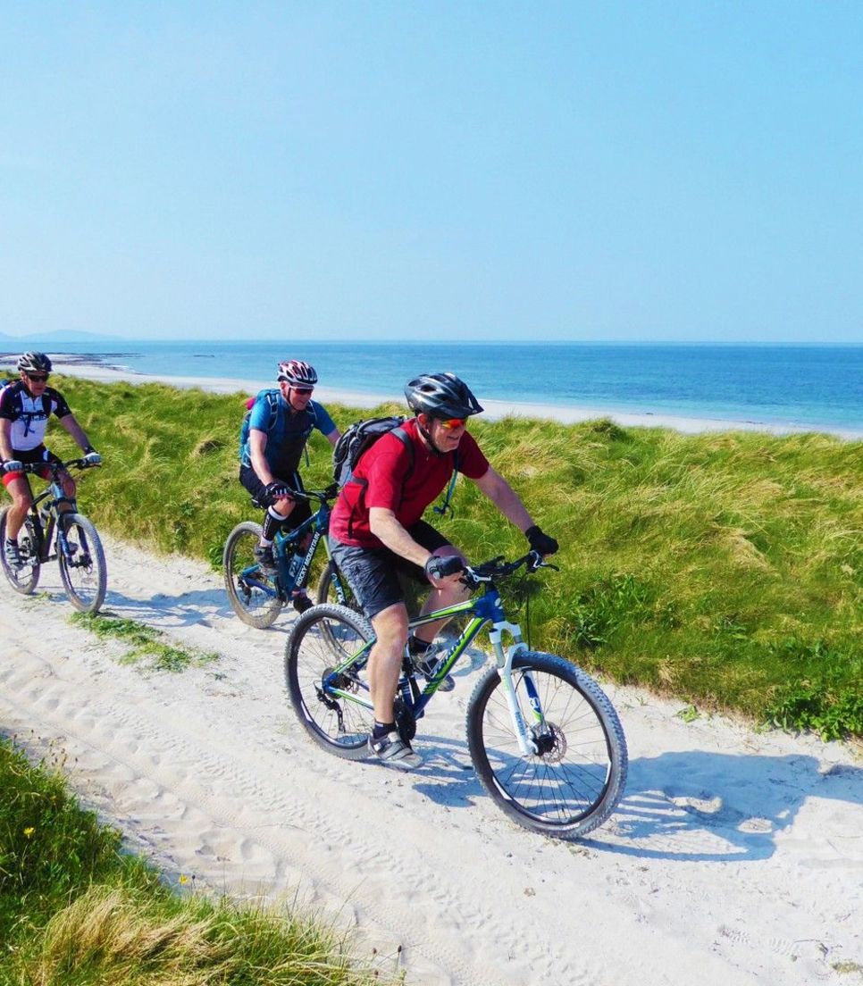 Get stuck into new routes each day, traversing the spectacular Hebrides