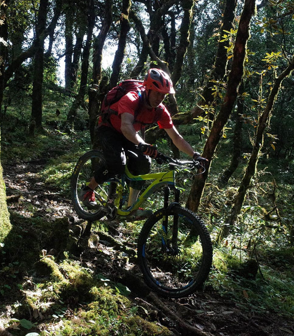 Some of the riding takes place through wooded terrain so you'll experience a variety of challenges