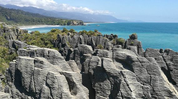 Visit Punakaiki on day 1 and see the spectacular Pancake Rocks