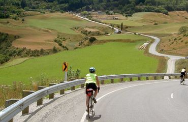 Cycling on rural roads