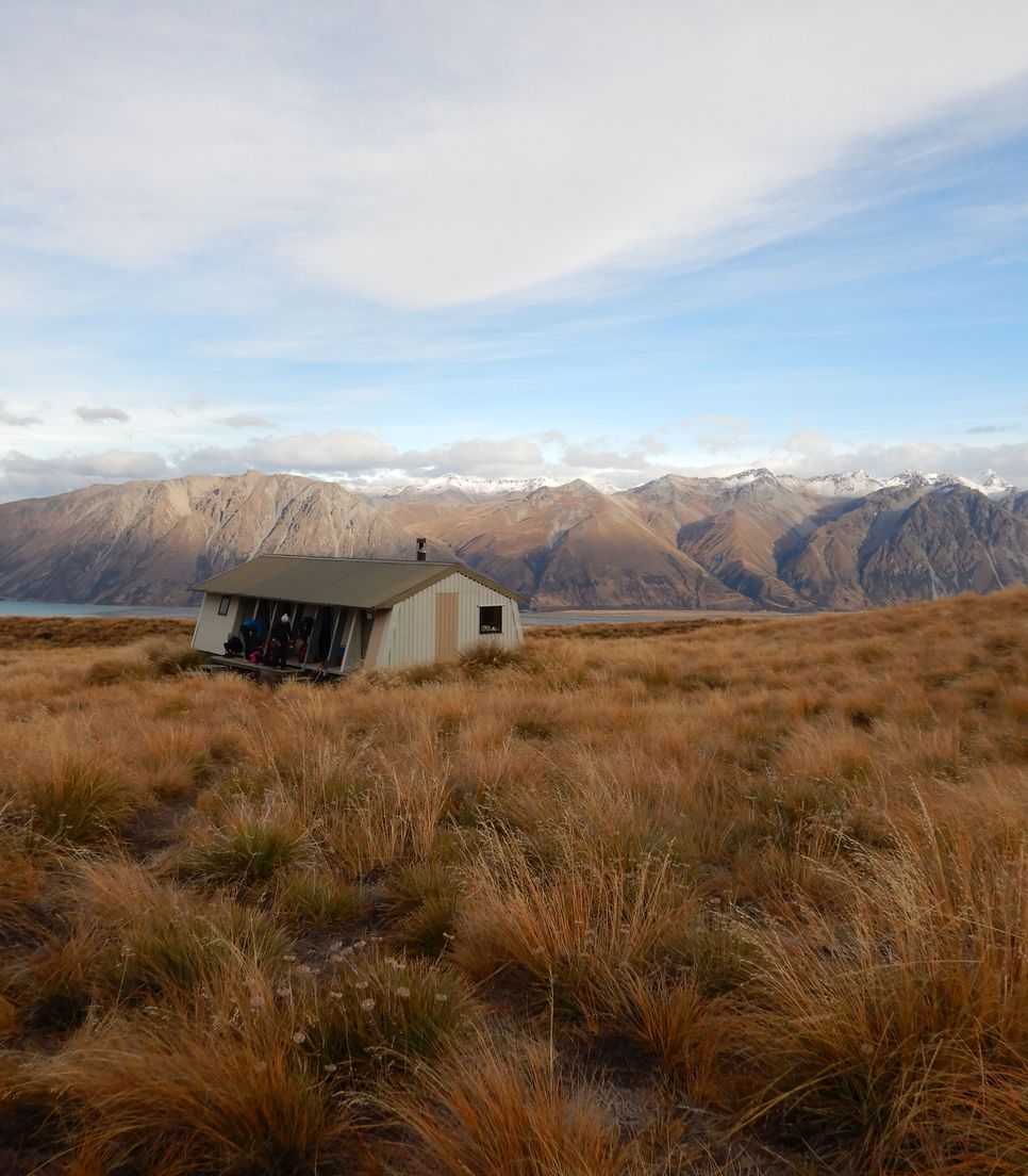 Stay in this remote alpine hut on the first night