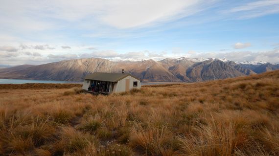Stay in this remote alpine hut on the first night