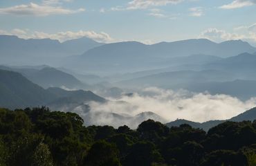 Mist over mountains