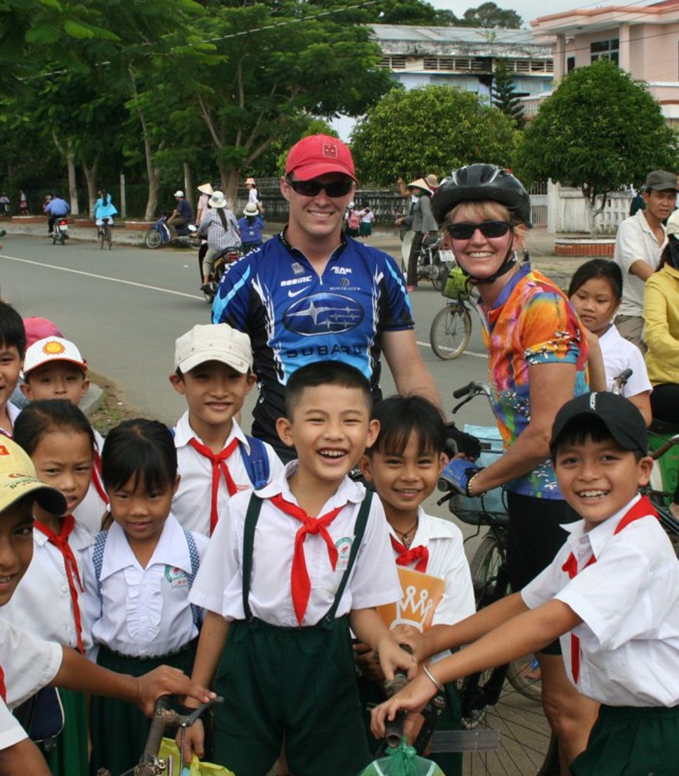 Off the beaten track cycling where you can meet with the locals