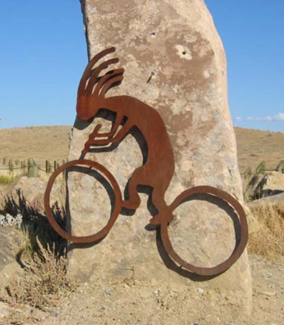 Learn more about the character of Kokopelli and enjoy biking the trails that celebrate him
