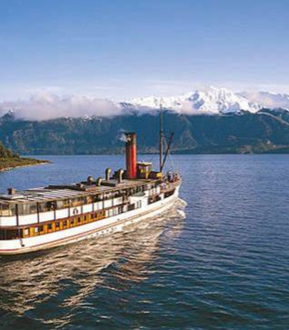 At the end of the trip take a memorable boat trip to the final destination of Queenstown