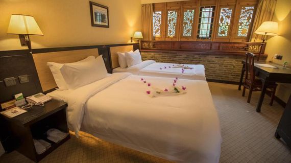 Sleep comfortably in the luxurious surroundings of this heritage hotel