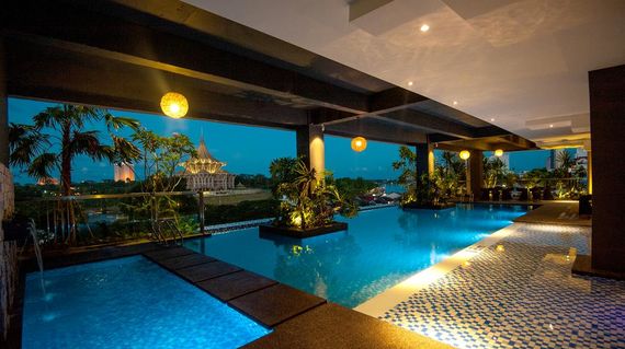 Start and finish your adventure in the plush accommodations of this property in the heart of Kuching City