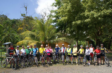 Group of cyclists 