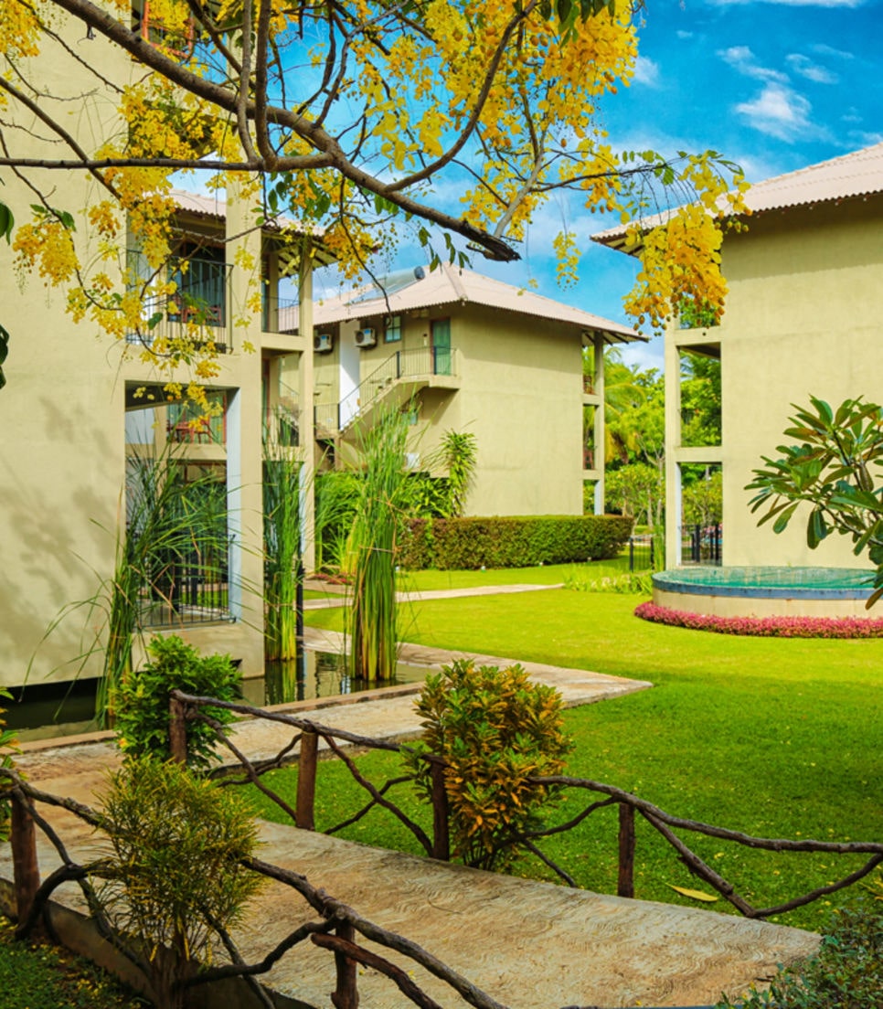 Set amidst tall trees and sprawling gardens, you'll feel relaxed after a day of adventure.