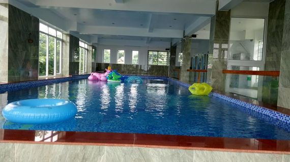 Go for a swim without the sunburn at the hotel's indoor pool