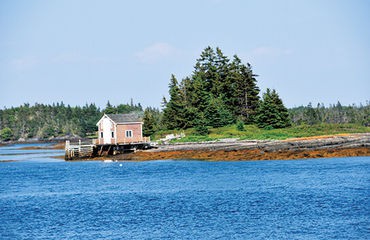 Hut out on island