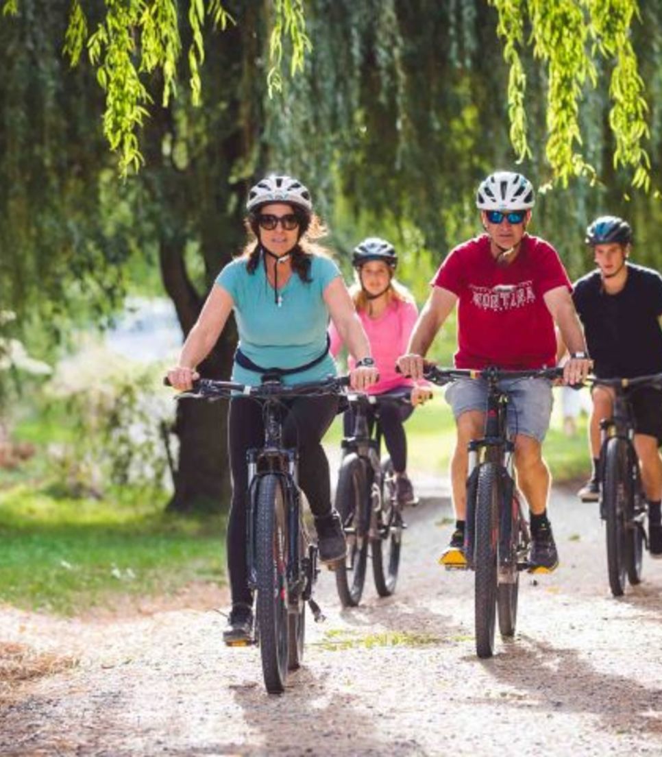 Cycle with friends, family, or solo as you explore this lovely route